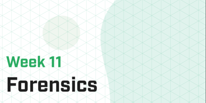 Week 11 - Forensics I