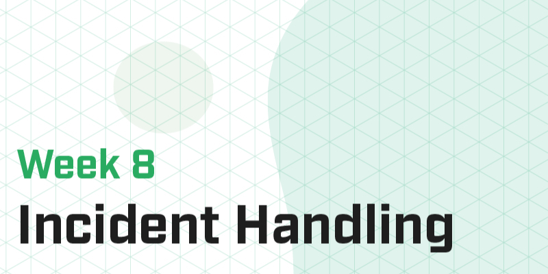 Part 8 - Incident Handling I