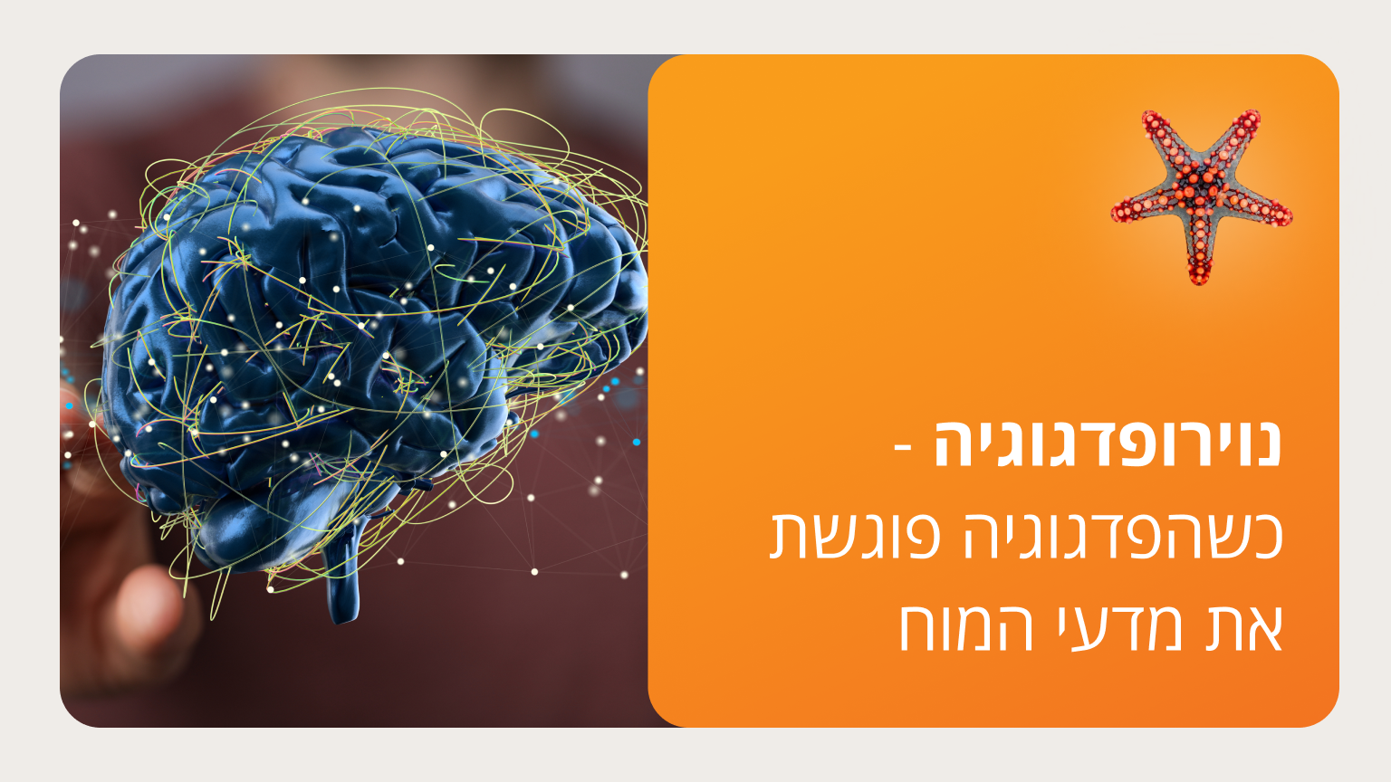 נוירופדגוגיה&nbsp;- כשהפדגוגיה פוגשת את מדעי המוח - סמסטר ג'