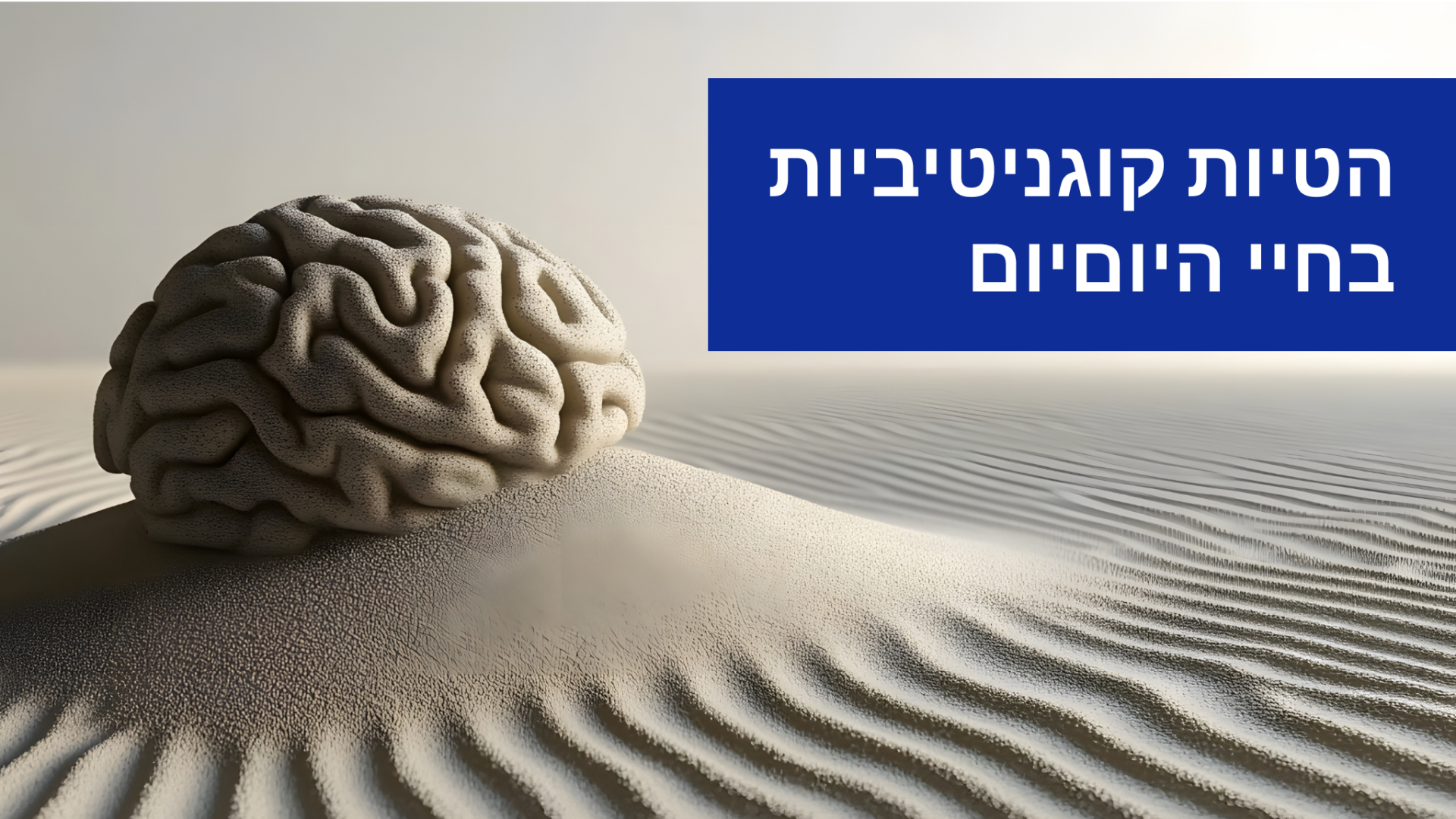 הטיות קוגניטיביות בחיי היוםיום