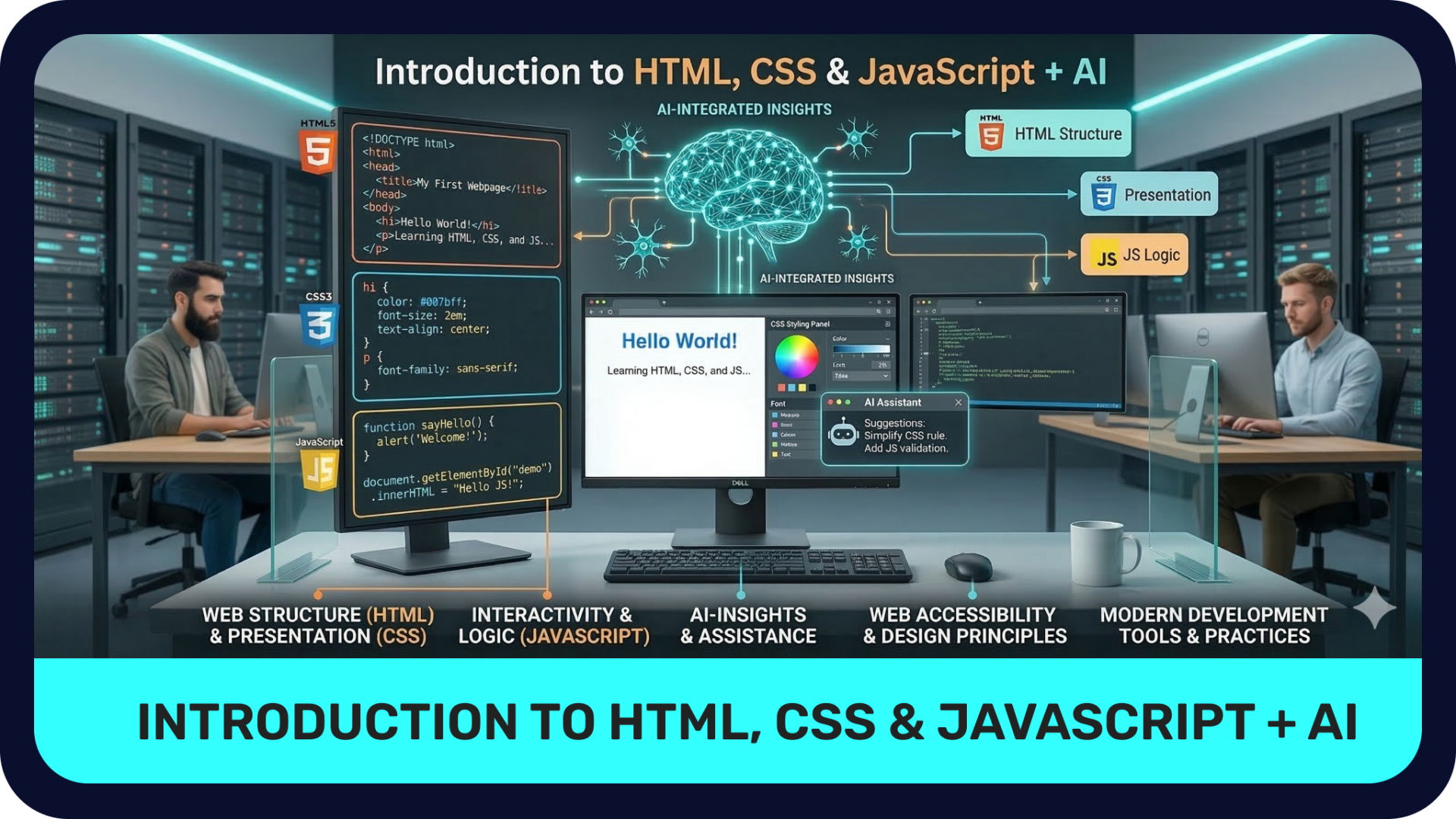 Introduction to HTML, CSS & JavaScript + AI - LIVE